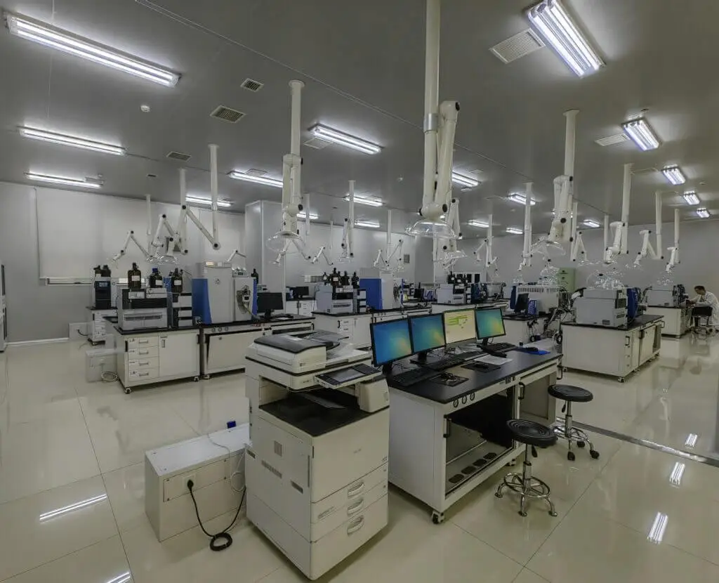 Modern laboratory with multiple workstations. Chongqing, China, Resolian Bioanalytics