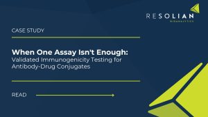 When One Assay Isn't Enough: Validated Immunogenicity Testing for Antibody-Drug Conjugates | Resolian Case Study