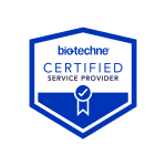 Bio Techne CSP logo certified service provider badge 2color