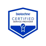Bio Techne CSP logo certified service provider badge 2color
