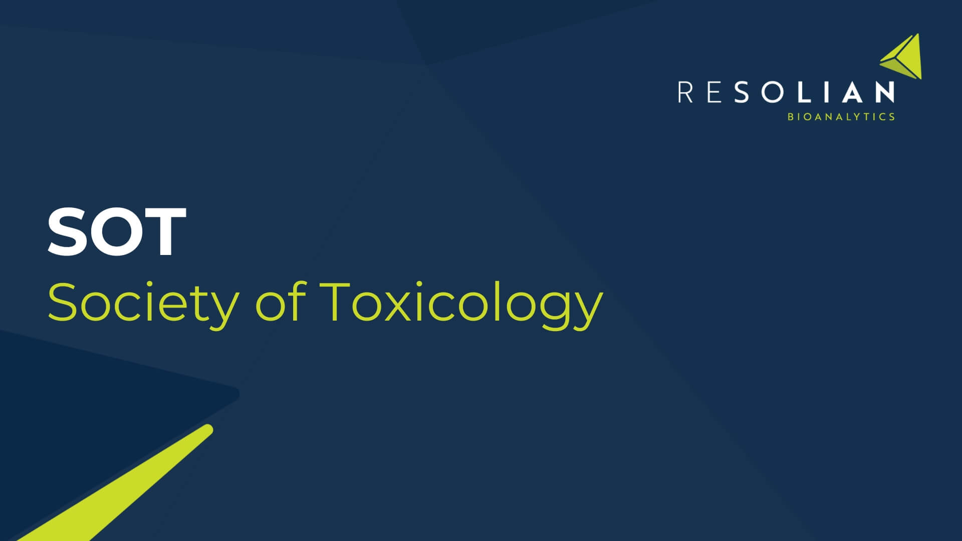 Resolian at SOT - Society of Toxicology (SOT)