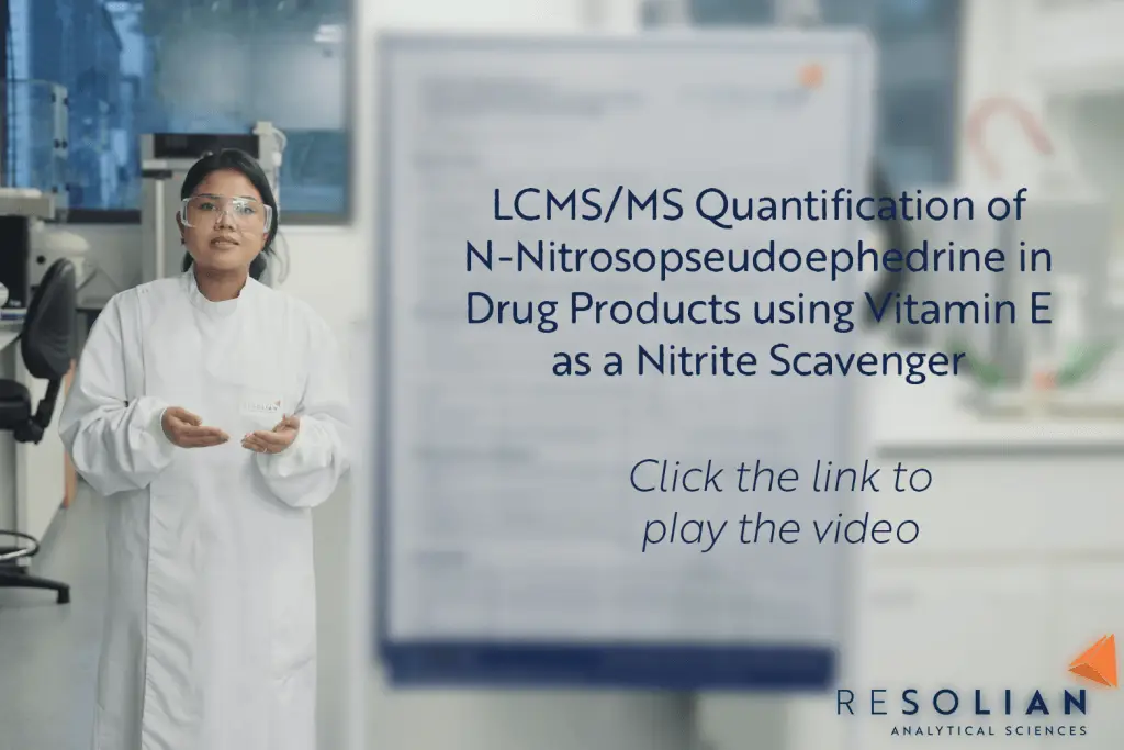 Analytical Sciences Poster Videos Thumbnail Nitrosopseudoephedrine