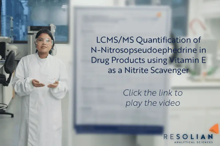 Analytical Sciences Poster Videos Thumbnail Nitrosopseudoephedrine