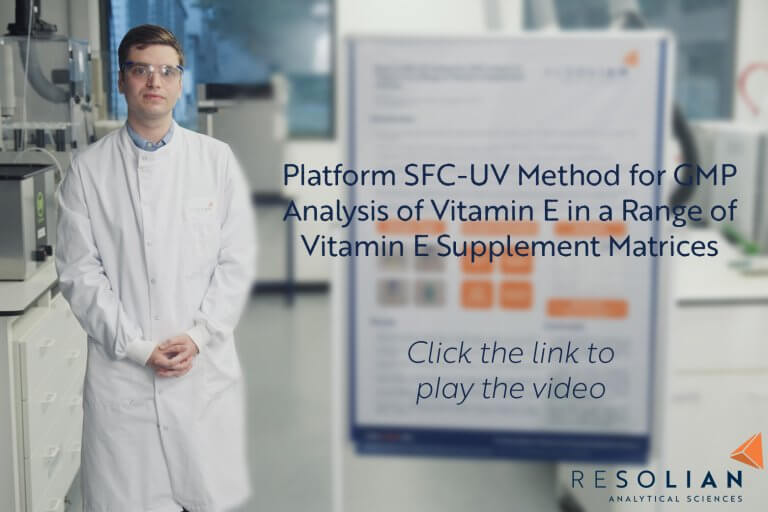 Platform SFC-UV Method for GMP Analysis of Vitamin E in a Range of Vitamin E Supplement Matrices