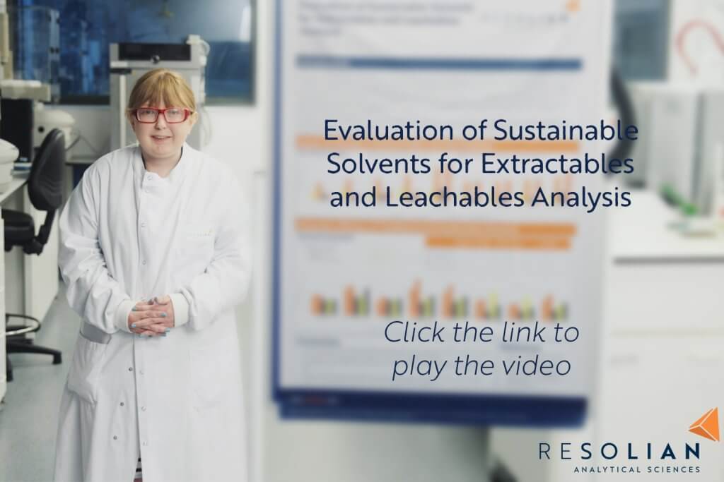 Evaluating Sustainable Solvents for Extractables & Leachables Testing