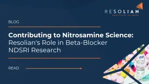 Contributing to Nitrosamine Science: Resolian's Role in Beta-Blocker NDSRI Research