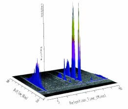 A 3D data file of the degradation of a human peptide hormone in solution