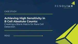 Ultra-Low B Cell Detection: Flow Cytometry Method Validation to 10 cells/μL | Resolian Case Study