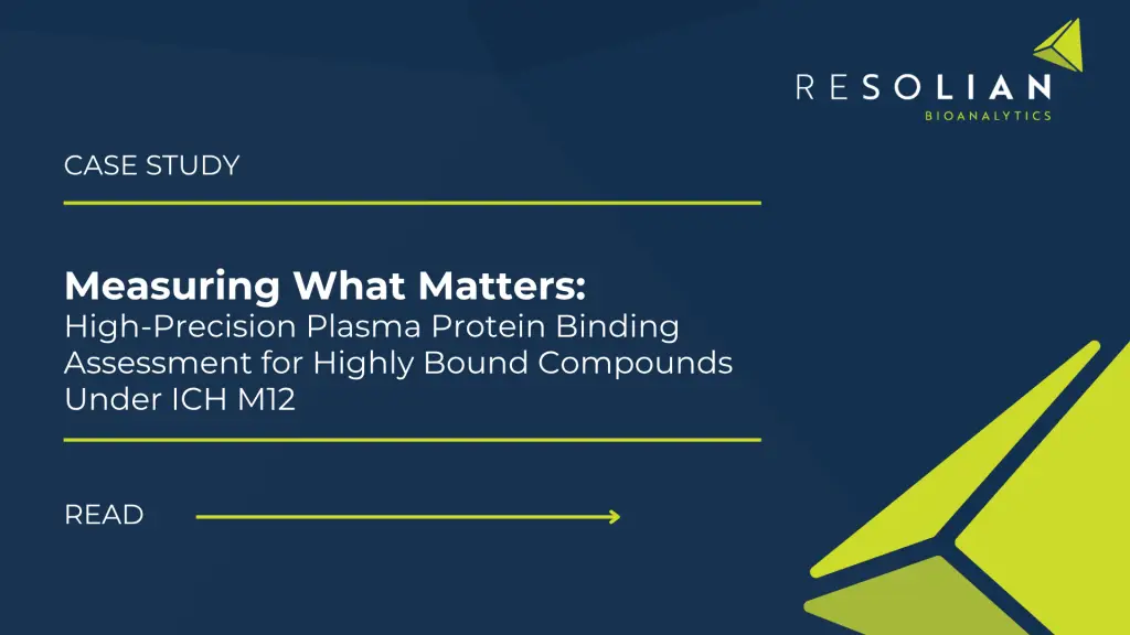 Plasma Protein Binding Assessment for Highly Protein-Bound Compounds | ICH M12 | Resolian
