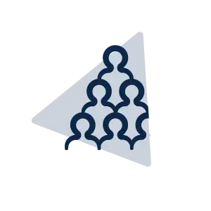 Abstract representation of community figures