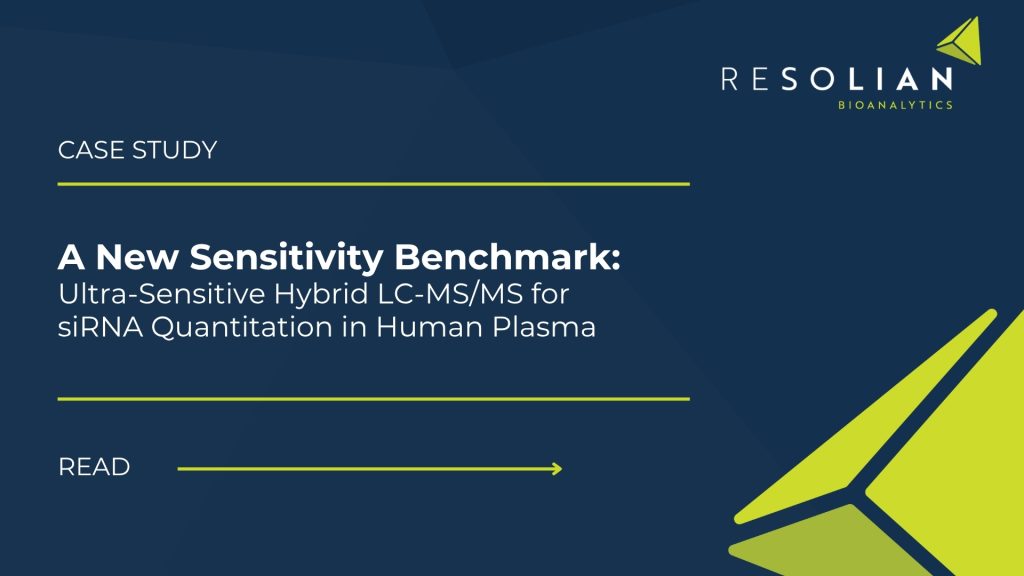 Ultra-Sensitive Hybrid LC-MS/MS Assay for siRNA Quantitation | Resolian