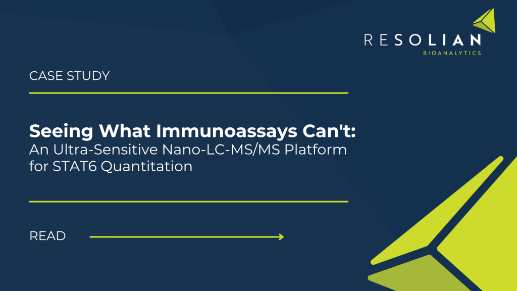 Ultra-Sensitive Immunocapture Nano-LC-MS/MS Assay for STAT6 Quantitation | Resolian